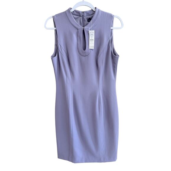 NWT White House Black Market Light Purple Keyhole Sheath Dress Size 8 NEW $160 - Picture 2 of 13